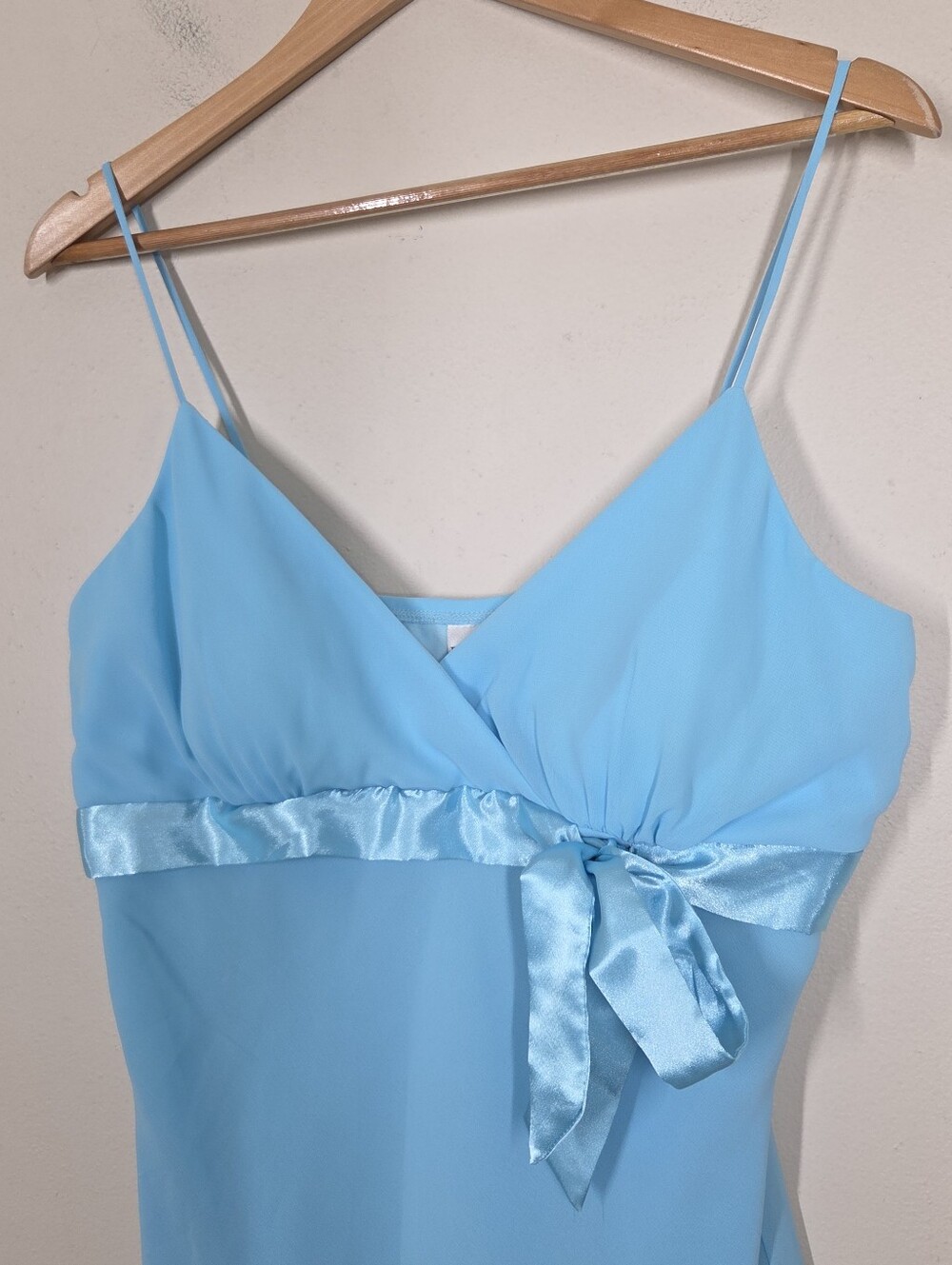 Vtg Y2K Fashion Bug Light Blue Babydoll Cami Top Fairy Mermaid Coquette Pastel - Picture 2 of 9